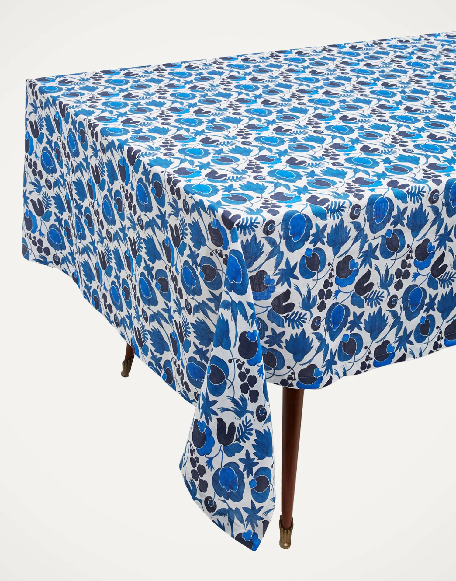 La DoubleJ Tovaglie|Tessili<Medium TableclothWildbird Blu in Linen