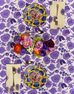 La DoubleJ Tovaglie|Tessili<Medium TableclothWildbird Viola in Linen