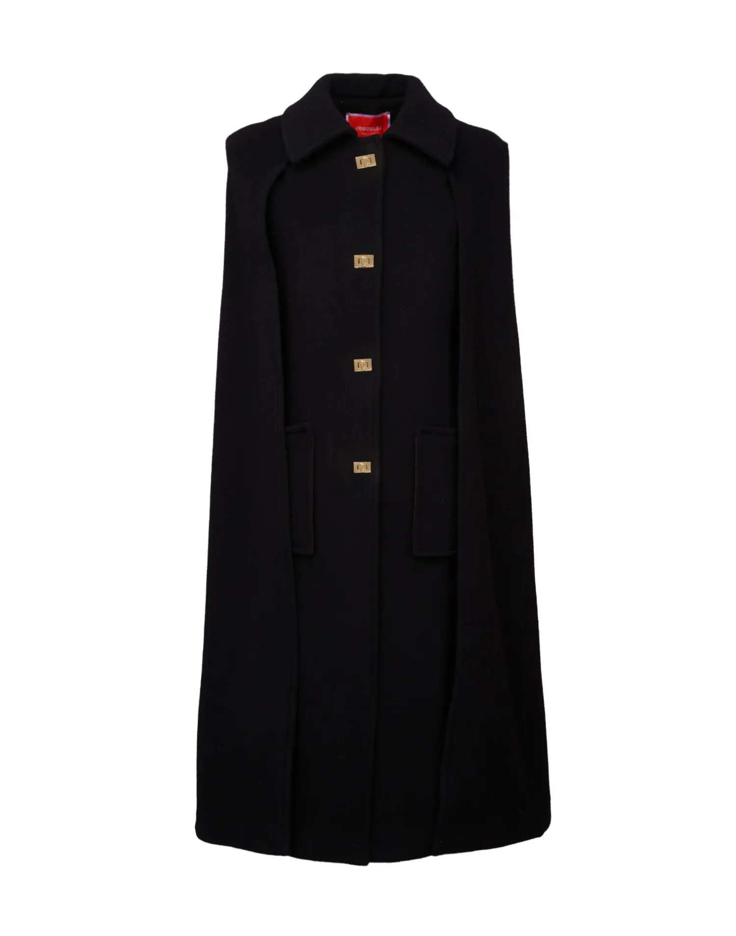 La DoubleJ Capispalla<Milano CapeBlack in Wool