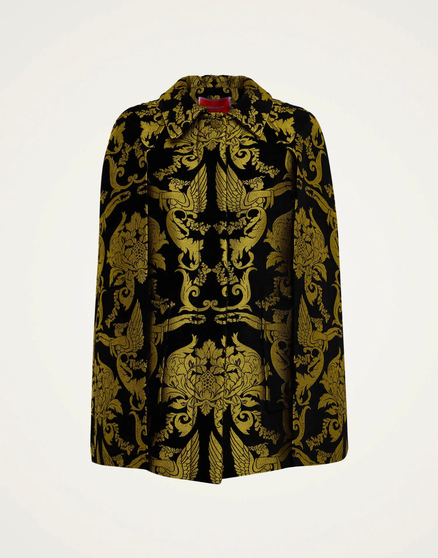 La DoubleJ Capispalla<Milano Mini CapeCherubs Black in Jacquard