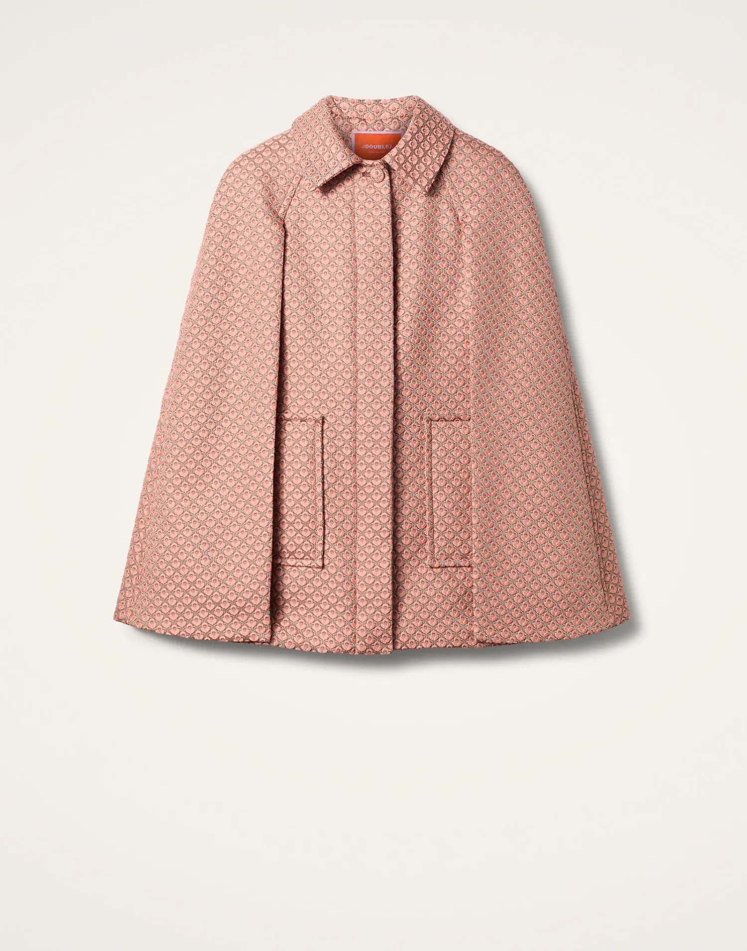 La DoubleJ Capispalla<Milano Mini CapeTulip Pale Pink in Jacquard
