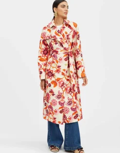 La DoubleJ Capispalla<Milano Trench CoatHottie Cream in Cotton Gabardine
