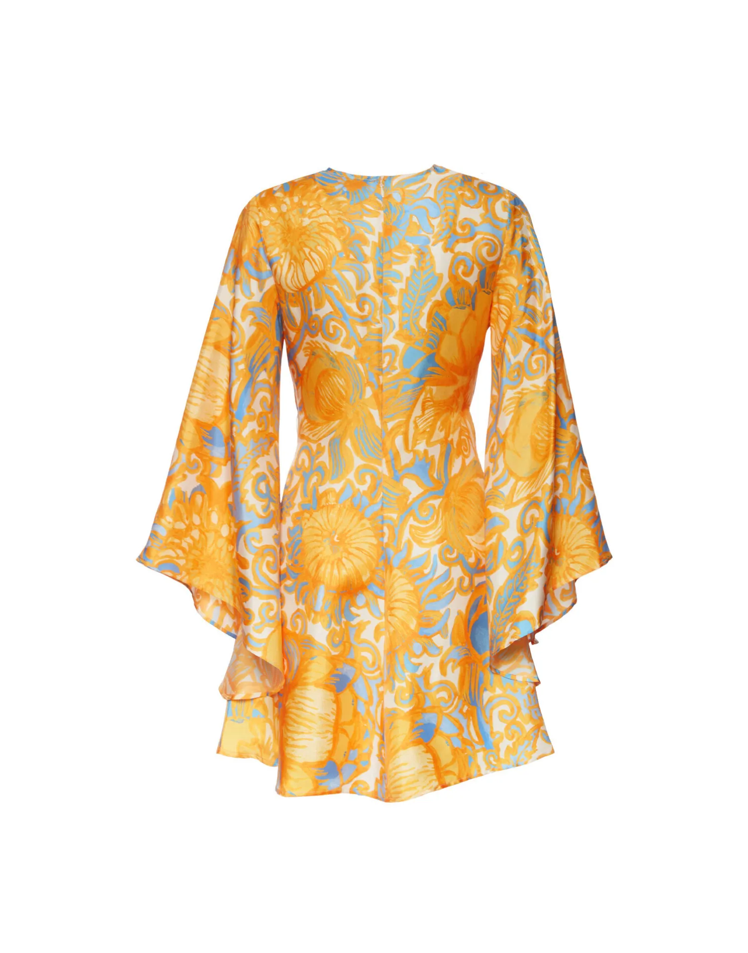 La DoubleJ Vestiti<Mini Magnifico DressAnemone Orange in Silk Twill