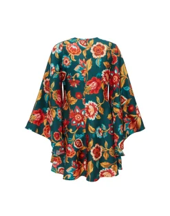 La DoubleJ Party Dressing<Mini Magnifico DressHottie Emerald in Silk Twill