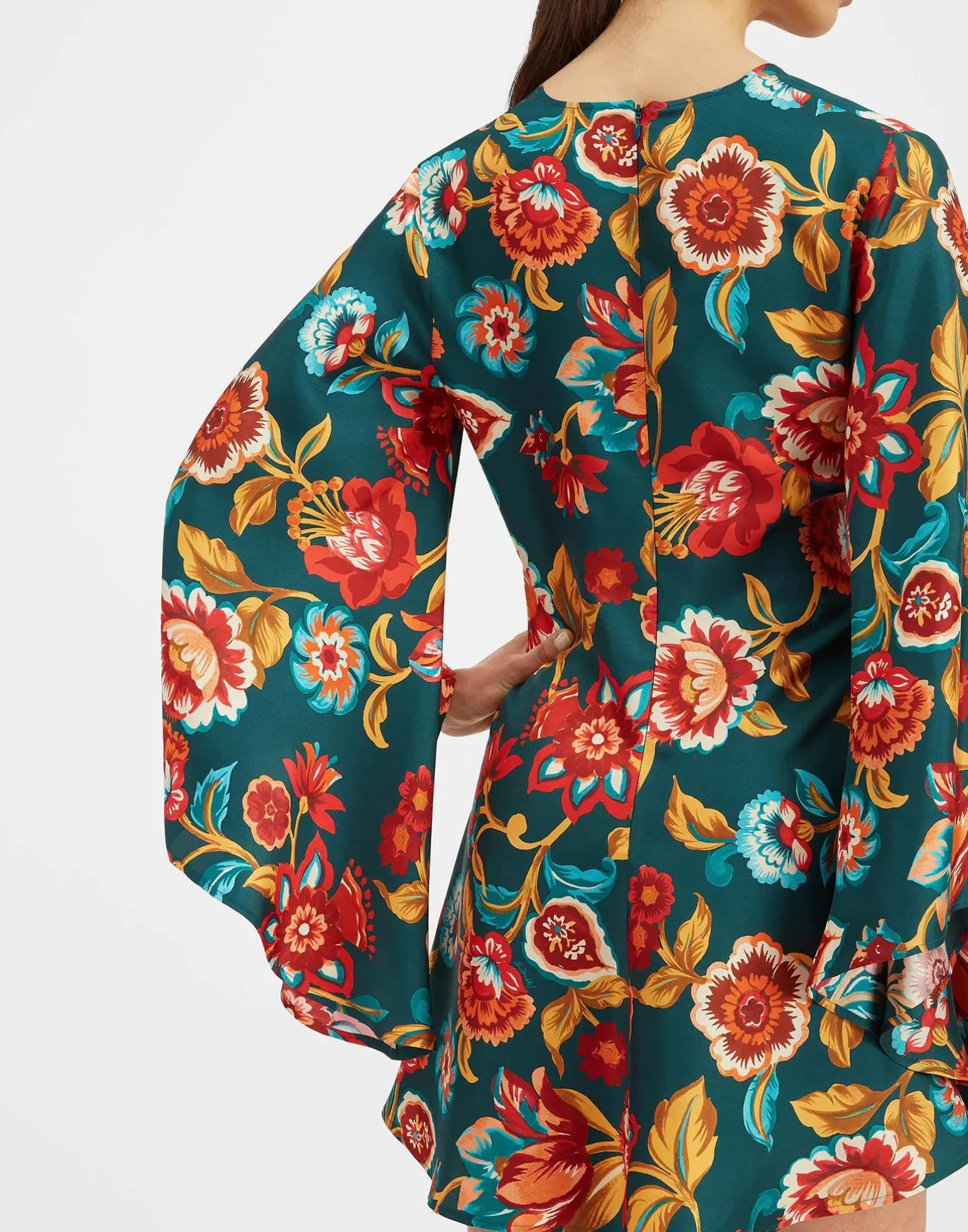 La DoubleJ Party Dressing<Mini Magnifico DressHottie Emerald in Silk Twill
