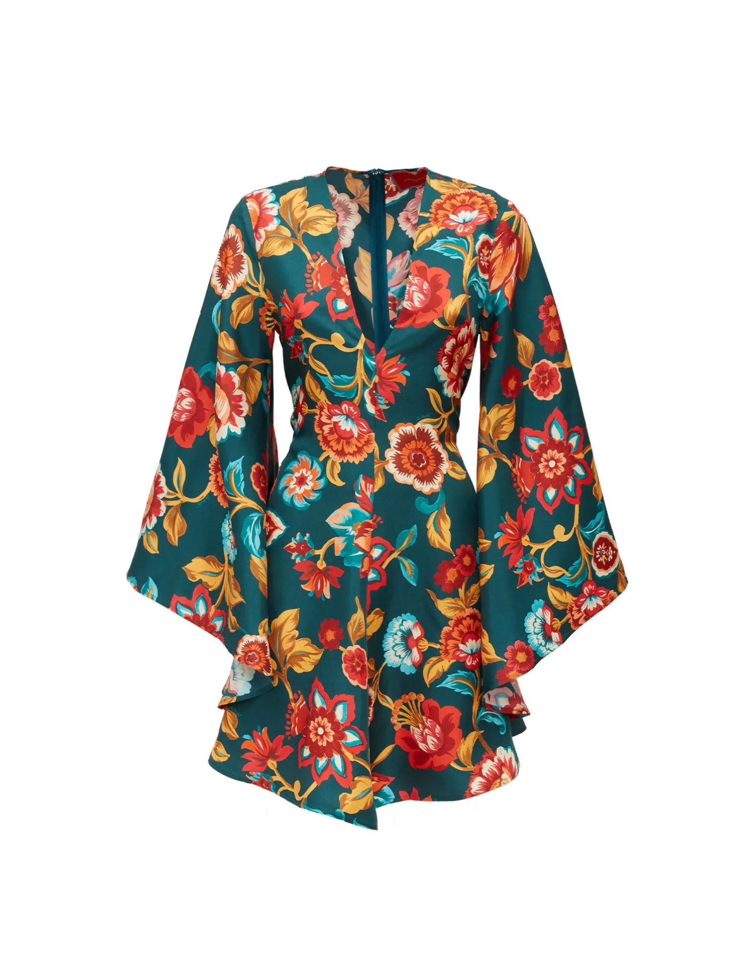 La DoubleJ Party Dressing<Mini Magnifico DressHottie Emerald in Silk Twill