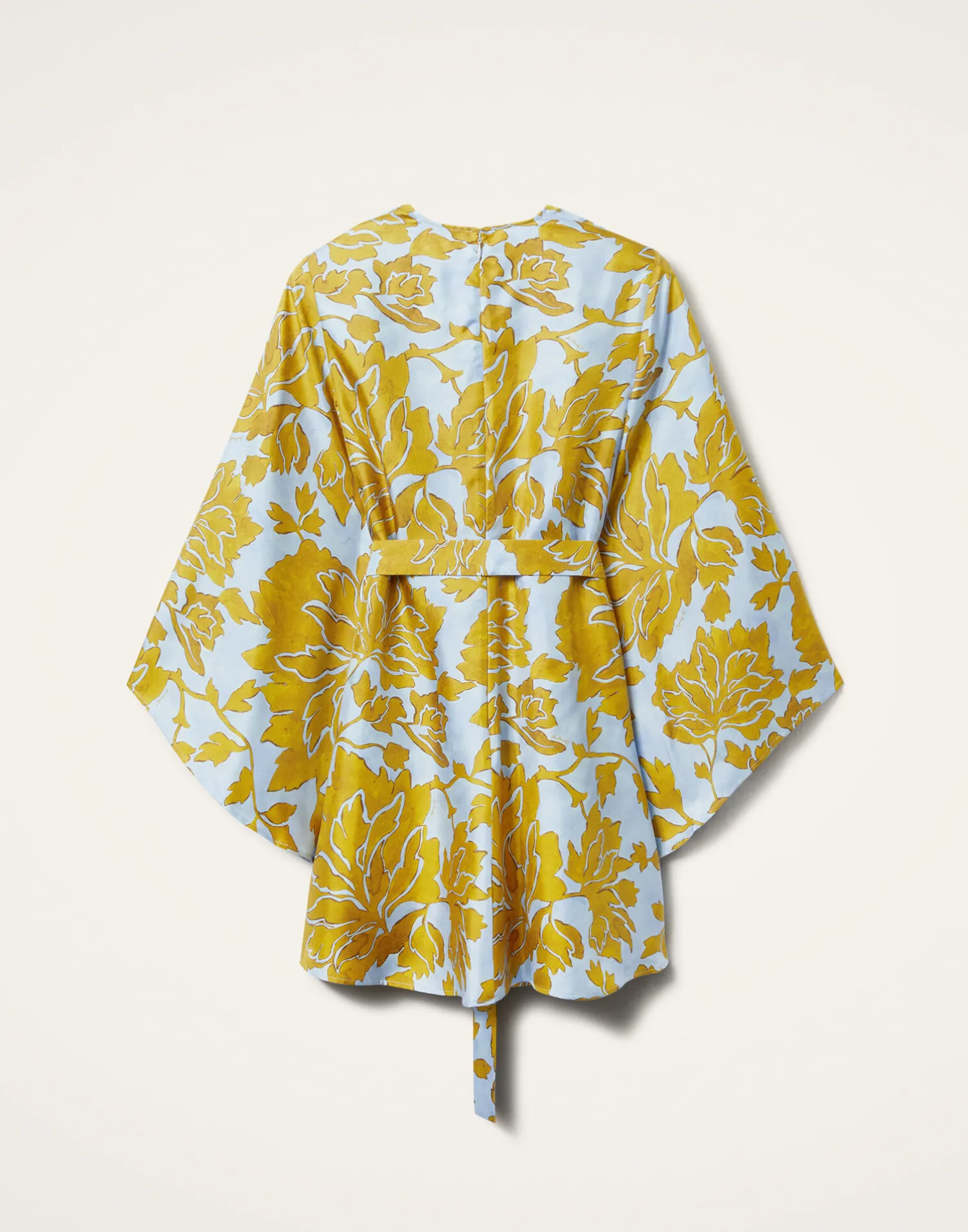 La DoubleJ Vestiti<Mini Magnifico DressTangle Light Blue in Silk Twill