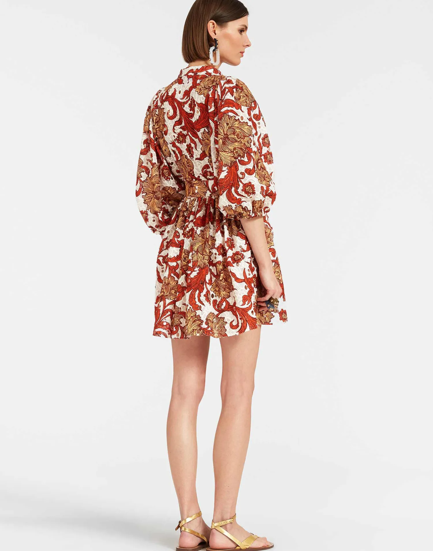 La DoubleJ Vestiti<Mini Portofino DressReef White in Printed Lace