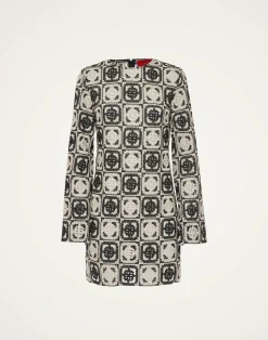 La DoubleJ Vestiti<Mini Supreme Swing DressMini Tiles Black in Macramé