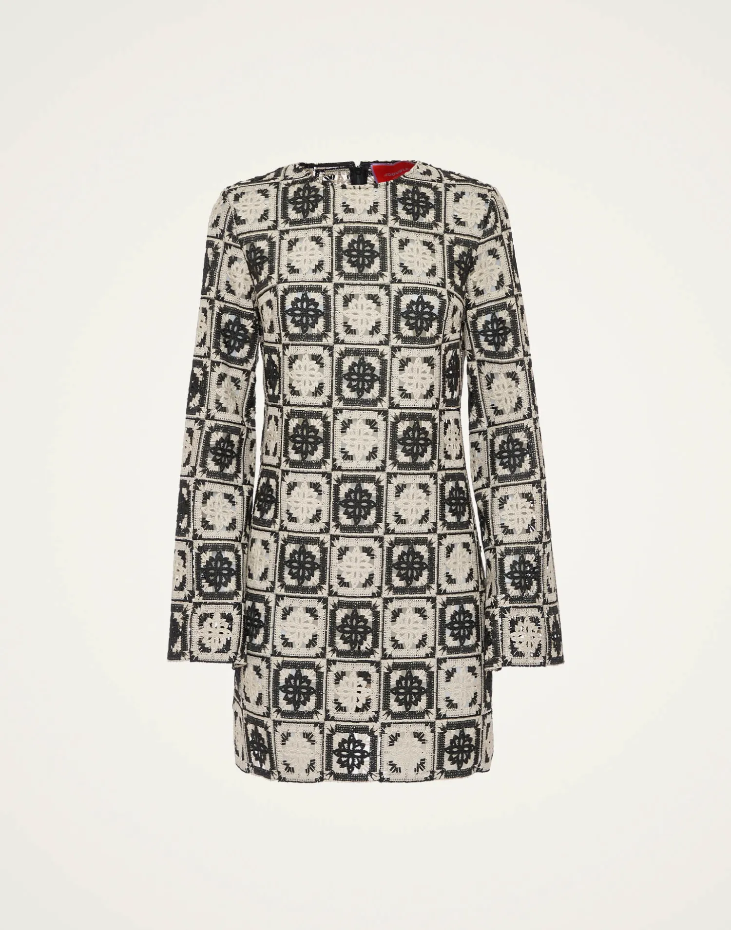 La DoubleJ Vestiti<Mini Supreme Swing DressMini Tiles Black in Macramé