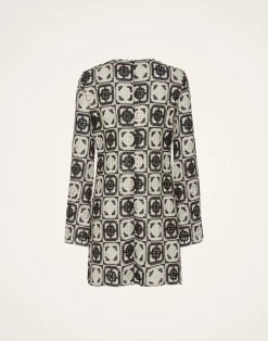 La DoubleJ Vestiti<Mini Supreme Swing DressMini Tiles Black in Macramé
