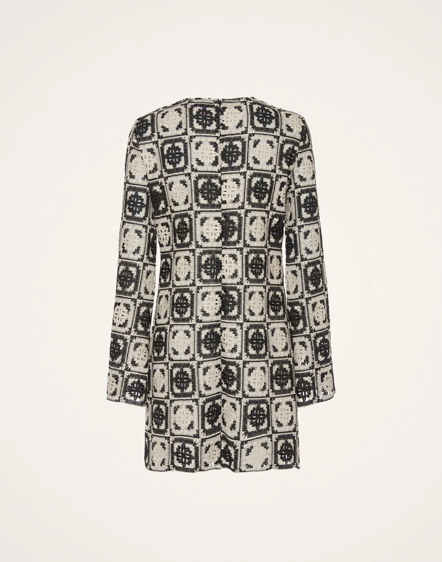 La DoubleJ Vestiti<Mini Supreme Swing DressMini Tiles Black in Macramé