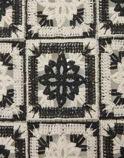 La DoubleJ Vestiti<Mini Supreme Swing DressMini Tiles Black in Macramé
