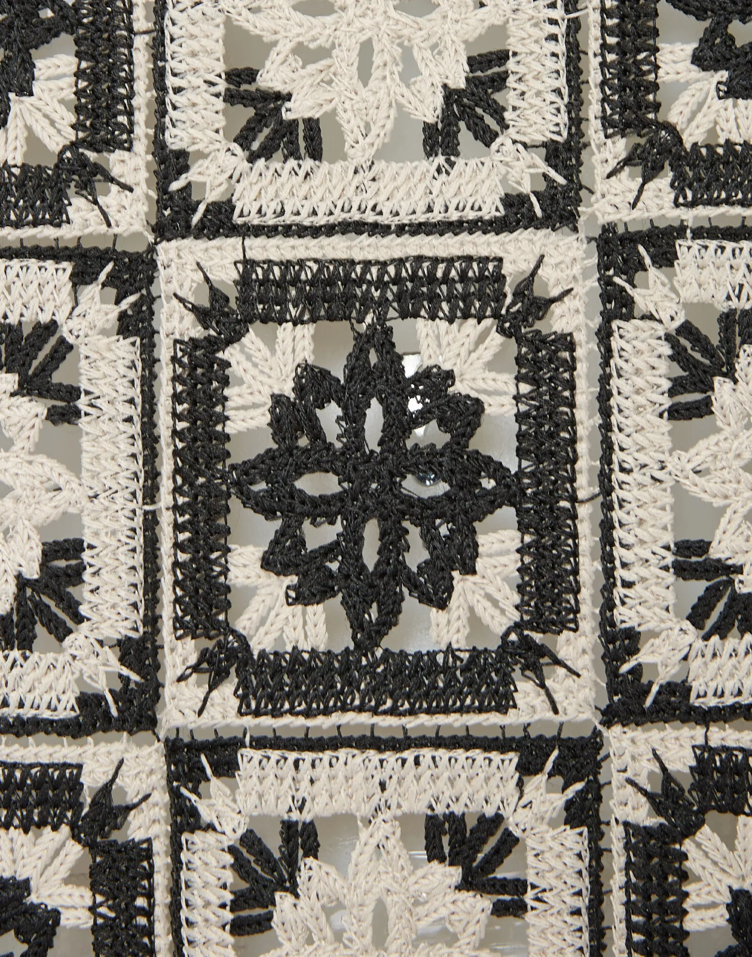 La DoubleJ Vestiti<Mini Supreme Swing DressMini Tiles Black in Macramé