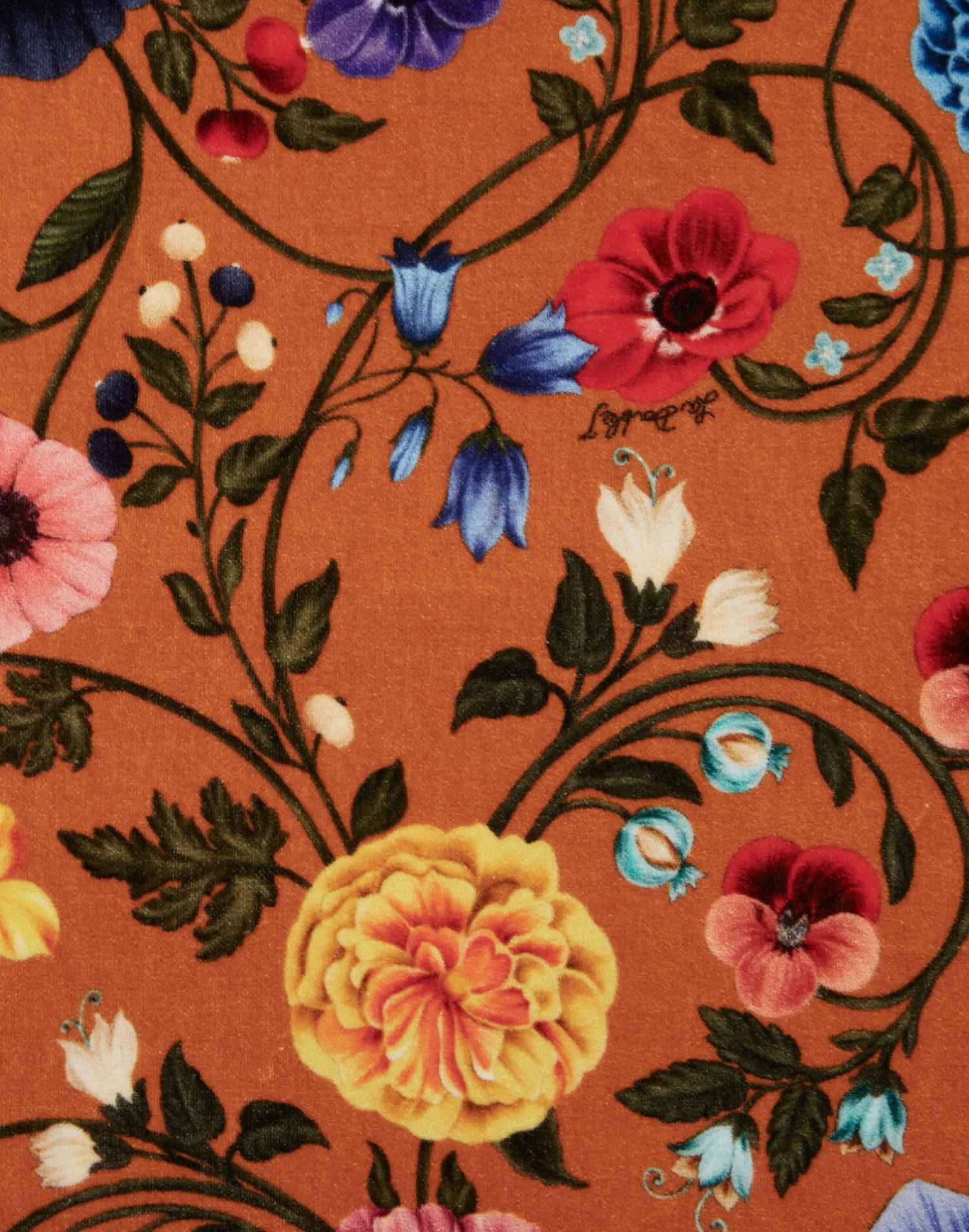 La DoubleJ Vestiti<Mini Swing DressBotticelli Rust in Cotton Velvet