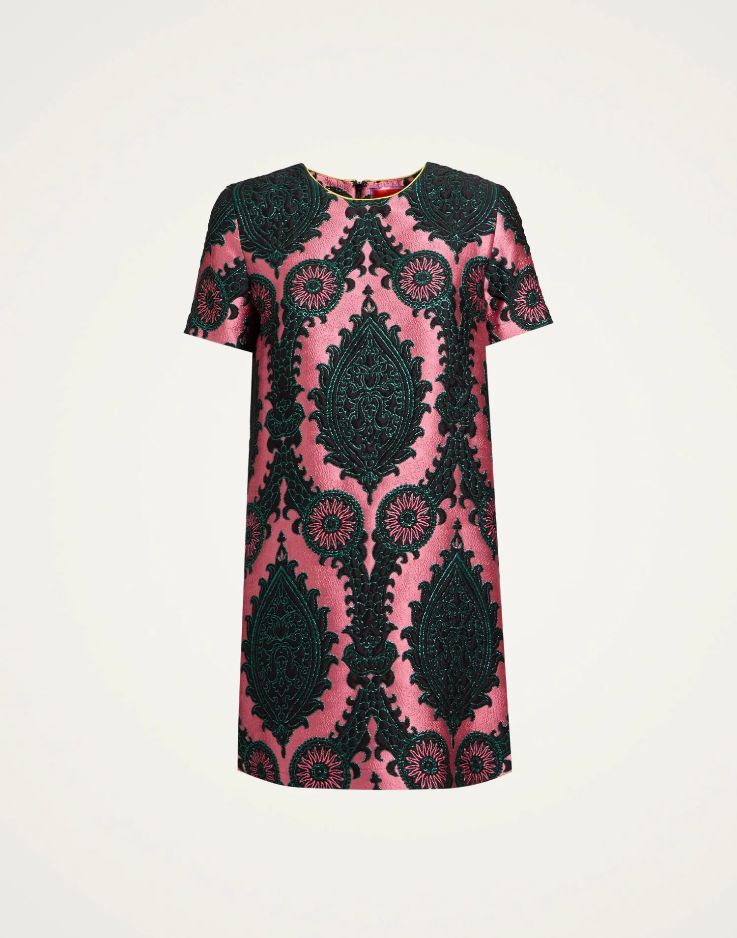 La DoubleJ Vestiti<Mini Swing DressOltrarno Pink in Jacquard