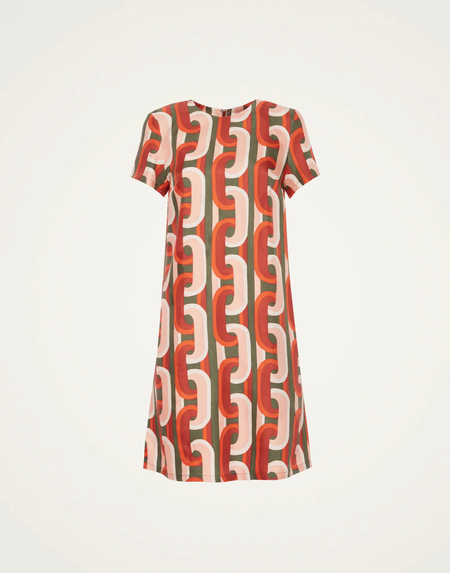 La DoubleJ Vestiti<Mini Swing DressPrometheus Pale Pink in Silk Twill