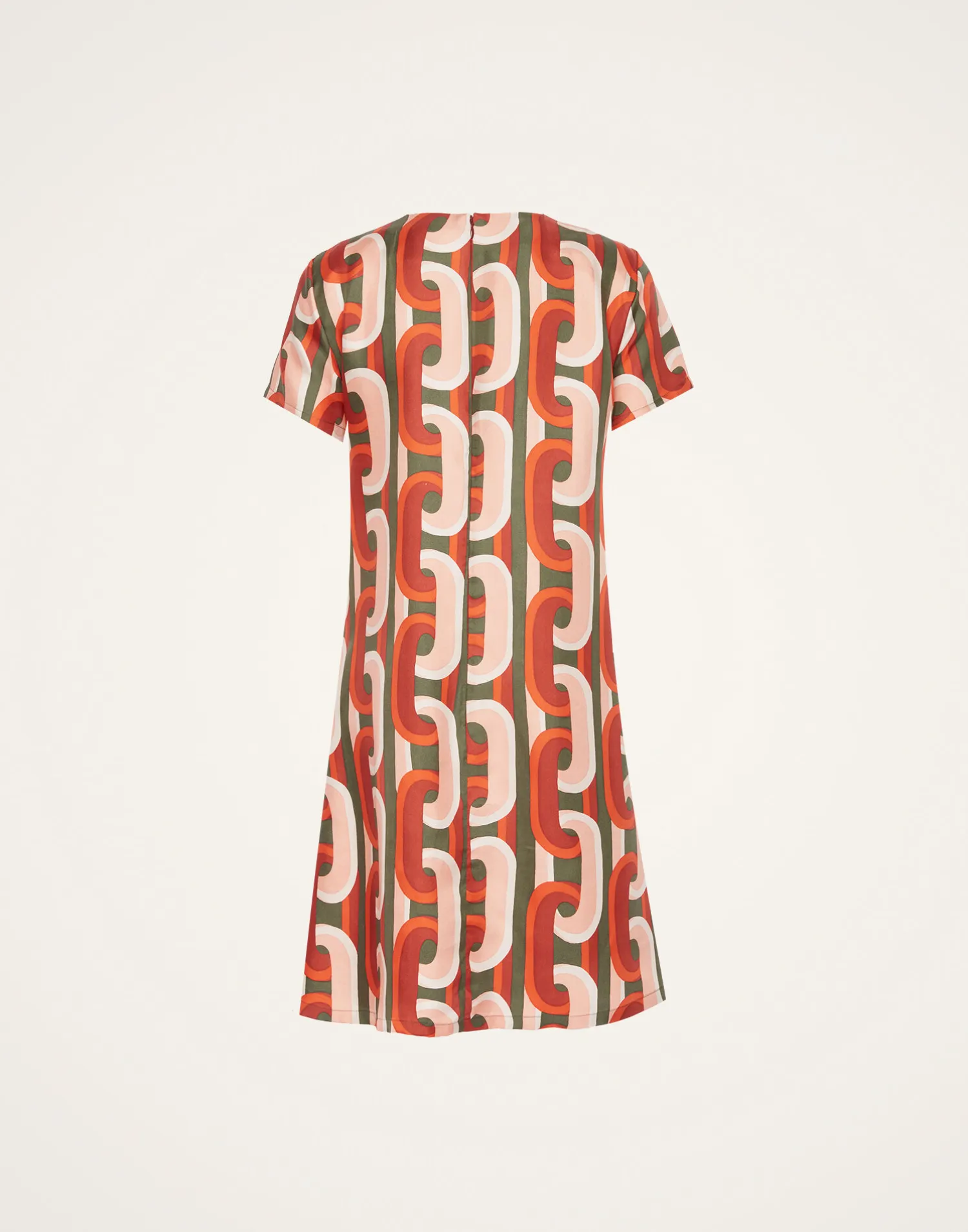 La DoubleJ Vestiti<Mini Swing DressPrometheus Pale Pink in Silk Twill