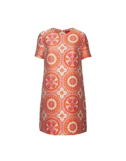 La DoubleJ Party Dressing<Mini Swing DressSun Orange in Jacquard