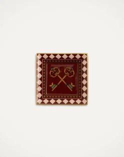 La DoubleJ Vassoi E Svuotatasche|Home Décor<Mini Trinket TrayThe Keys Bordeaux in Porcelain