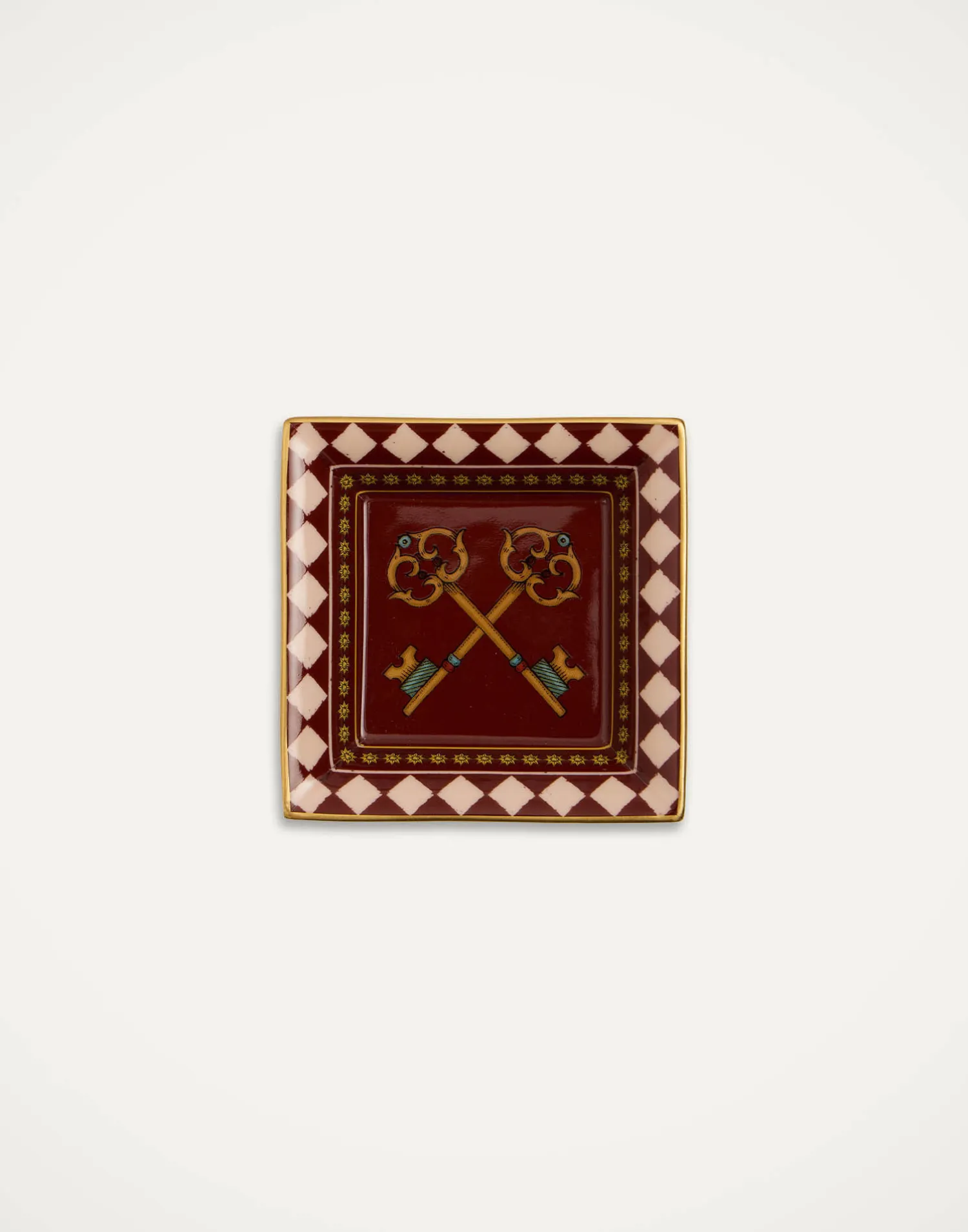 La DoubleJ Vassoi E Svuotatasche|Home Décor<Mini Trinket TrayThe Keys Bordeaux in Porcelain