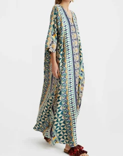 La DoubleJ Vestiti<Muumuu DressCasareale Small Placèe Cream in Silk Twill