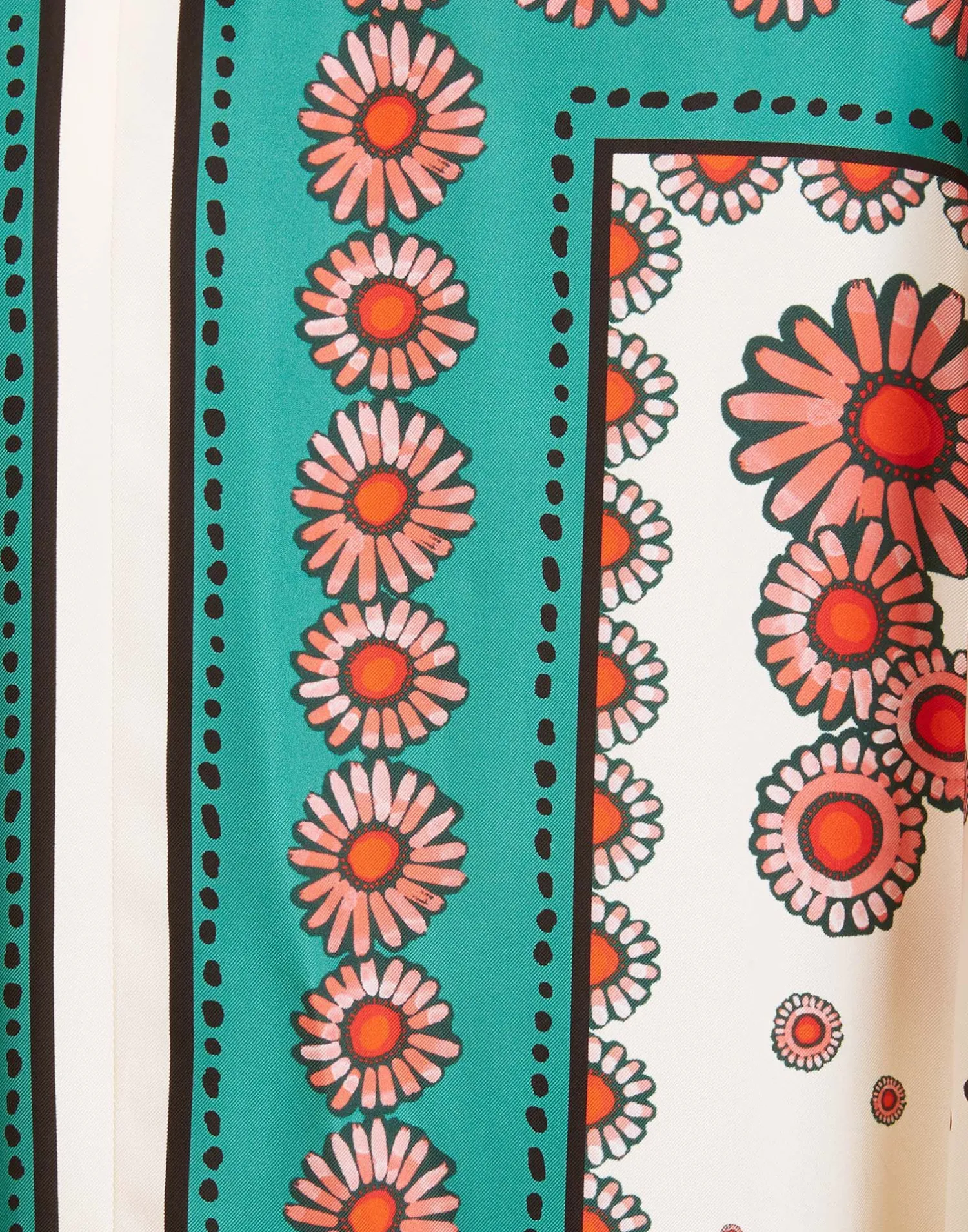 La DoubleJ Vestiti<Muumuu DressDaisy Placée Turquoise in Twill Silk