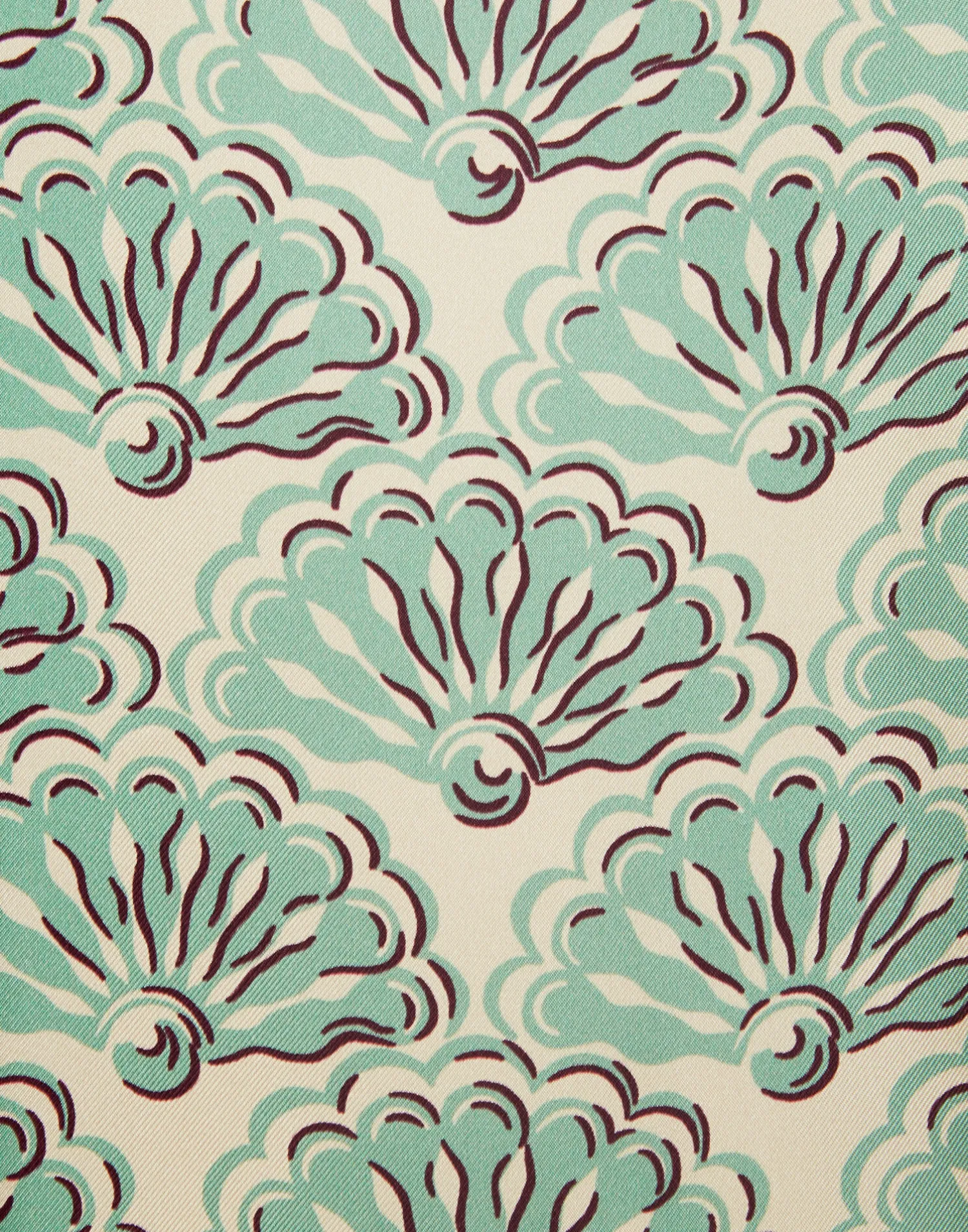 La DoubleJ Vestiti<Muumuu Dress Round NeckFans Mint in Silk Twill