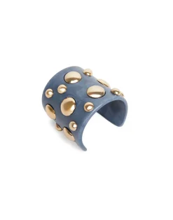 La DoubleJ Bijoux|Accessories<Nefertiti BangleSolid Teal in Acrylic Resin