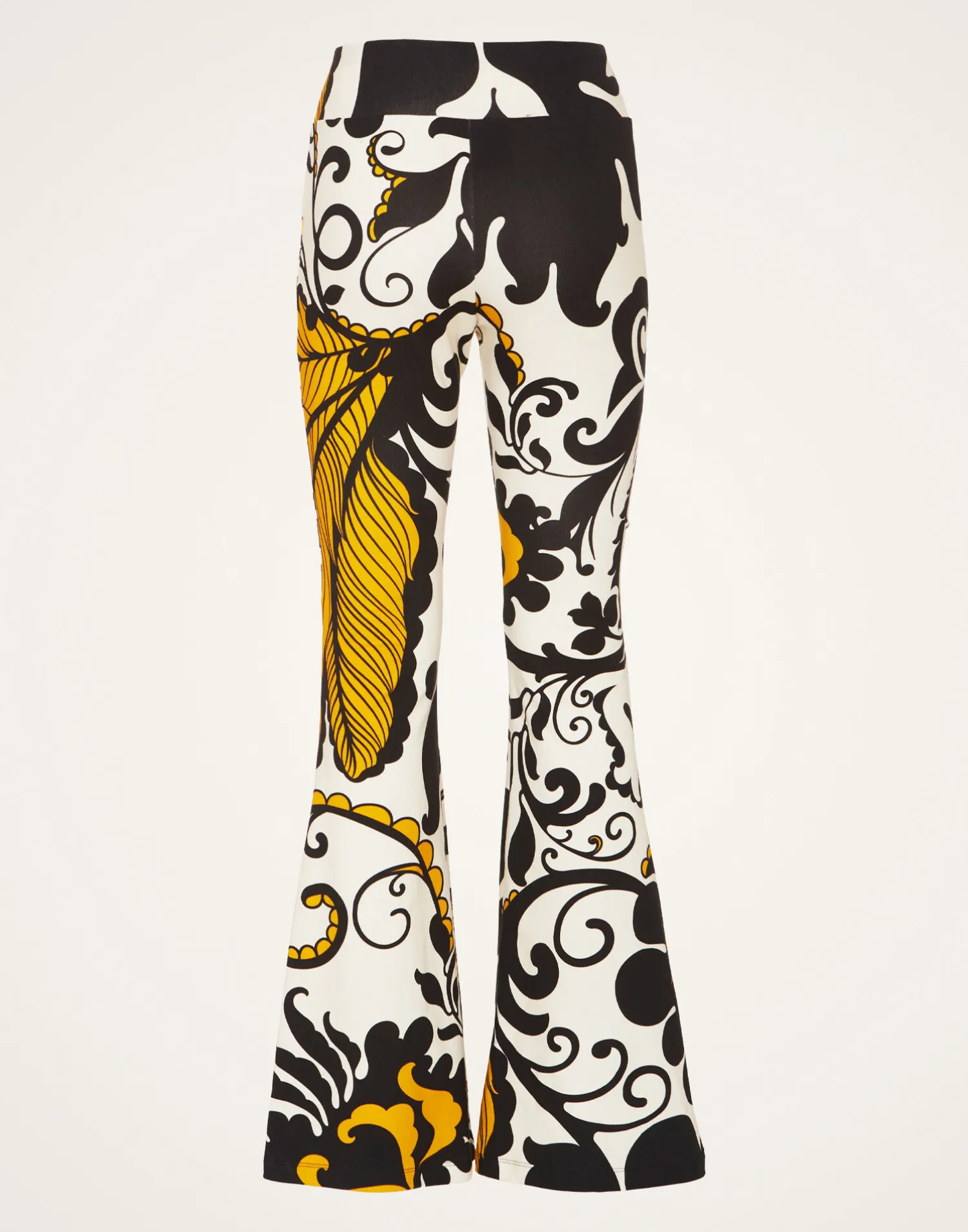 La DoubleJ Loungewear<New Meditation PantsMarea Black & White in Stretch Fleece