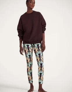 La DoubleJ Loungewear|Felpe E Magliette<Off Court SweatshirtSolid Brown in Jersey