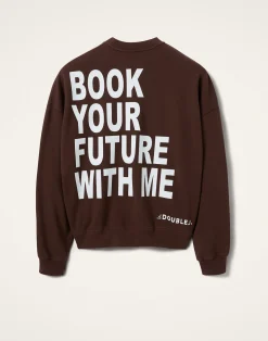 La DoubleJ Loungewear|Felpe E Magliette<Off Court SweatshirtSolid Brown in Jersey
