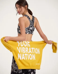 La DoubleJ Loungewear|Felpe E Magliette<Off Court SweatshirtSolid Dark Yellow in Jersey