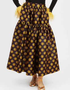 La DoubleJ Gonne<Oscar SkirtWinter Sun Black in Jacquard