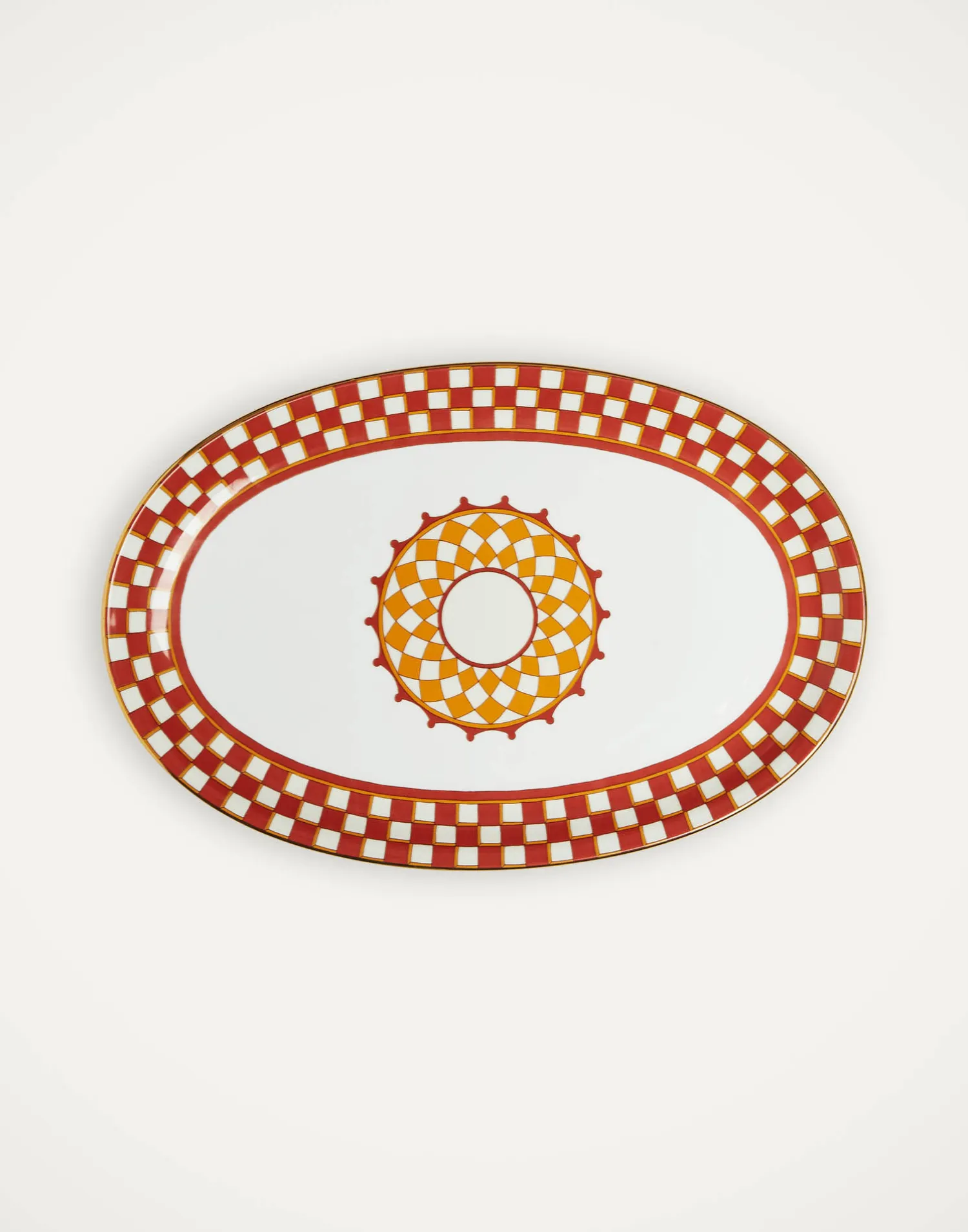 La DoubleJ Accessori Per La Tavola|Tavola<Oval PlatterApollo Brick in Porcelain