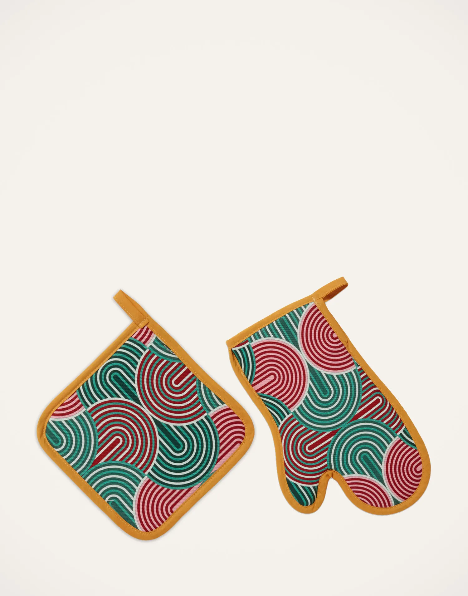 La DoubleJ Accessori Da Cucina|Tessili<Oven Glove & Pot HolderSlinky Verde in Cotton