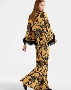 La DoubleJ Party Dressing<Palazzo PantsCherubs Gold in Silk Twill