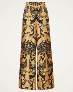 La DoubleJ Party Dressing<Palazzo PantsCherubs Gold in Silk Twill