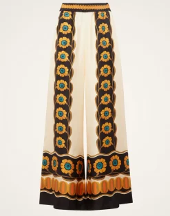 La DoubleJ Pantaloni E Shorts<Palazzo PantsDaisychain Placée Orange in Silk Twill