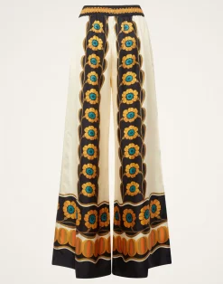 La DoubleJ Pantaloni E Shorts<Palazzo PantsDaisychain Placée Orange in Silk Twill