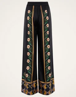 La DoubleJ Pantaloni E Shorts<Palazzo PantsDazed Placée Black in Silk Twill
