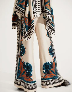 La DoubleJ Pantaloni E Shorts<Palazzo PantsFlorence Placée in Silk Twill