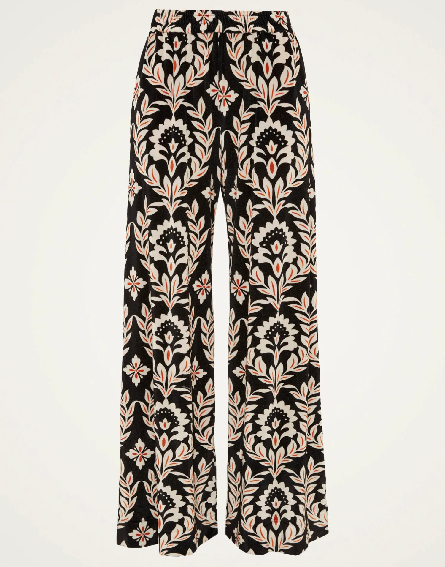 La DoubleJ Pantaloni E Shorts<Palazzo PantsGhirlanda Black in Velvet Stretch