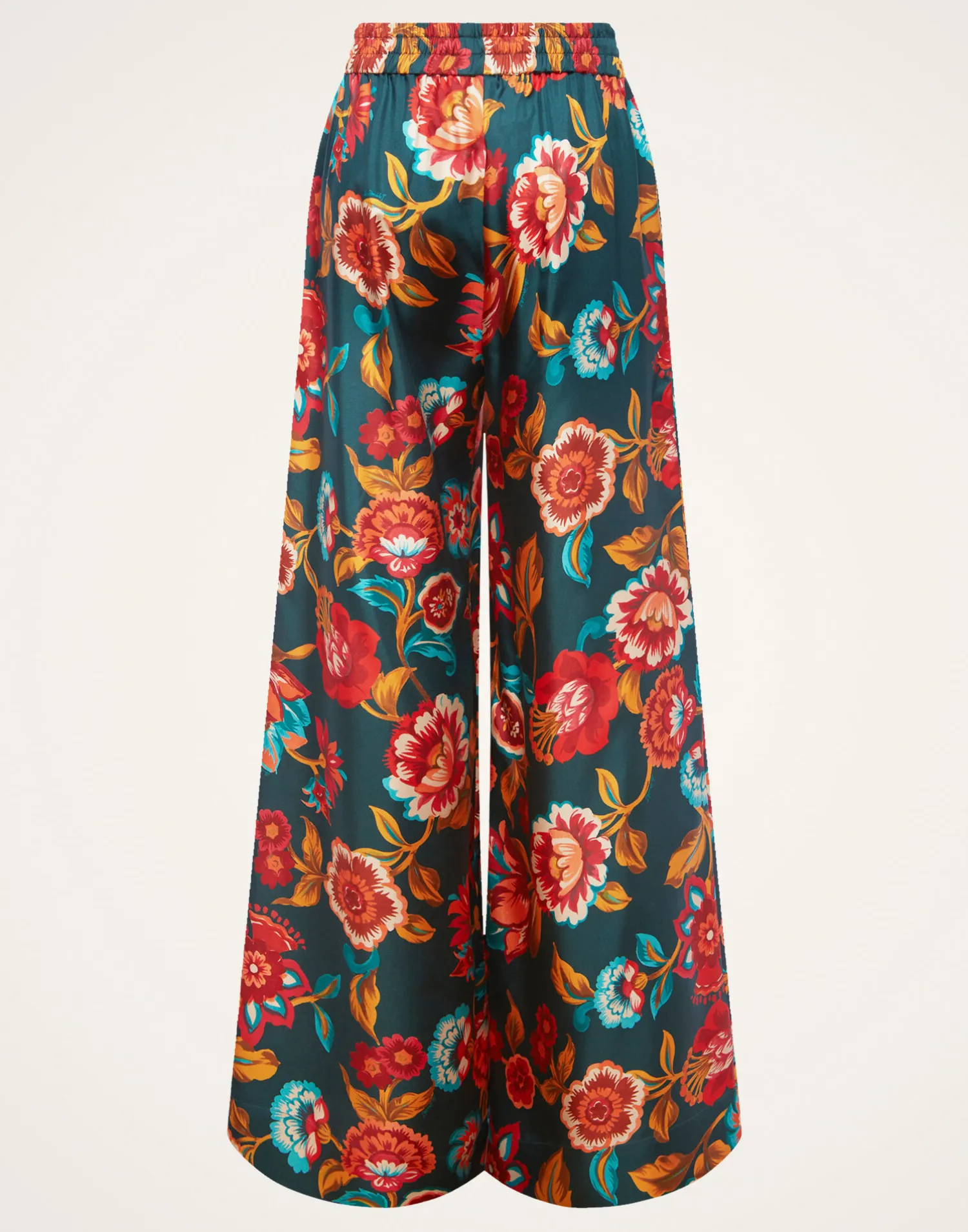 La DoubleJ Pantaloni E Shorts<Palazzo PantsHottie Emerald in Silk Twill