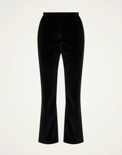 La DoubleJ Pantaloni E Shorts<24/7 PantsSolid Black in Cotton Velvet