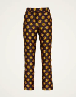 La DoubleJ Pantaloni E Shorts<24/7 PantsWinter Sun Black in Jacquard
