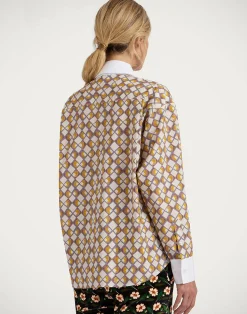 La DoubleJ Camicie E Top<Peggy ShirtHalf-Light Micro Cream in Poplin Cotton