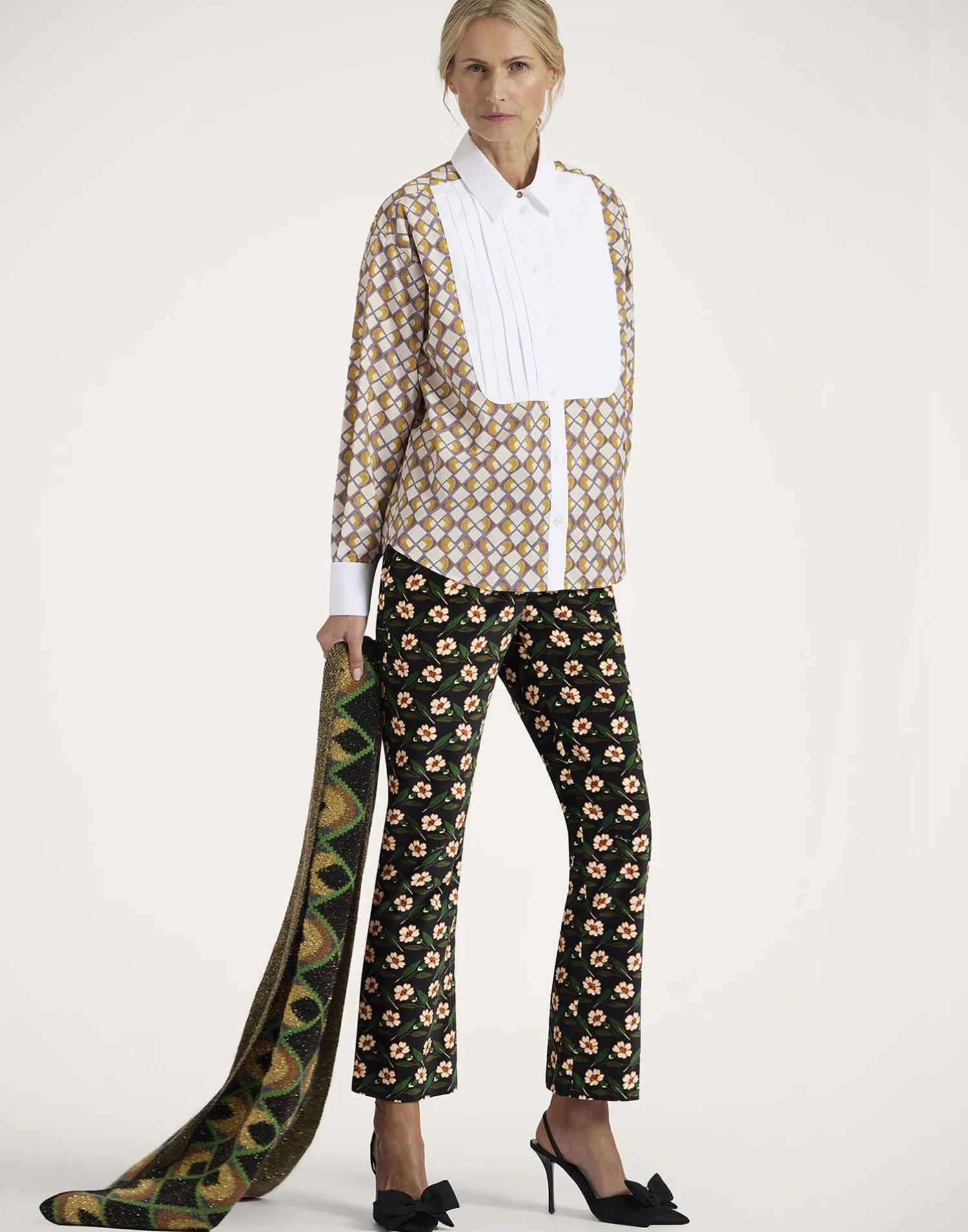 La DoubleJ Camicie E Top<Peggy ShirtHalf-Light Micro Cream in Poplin Cotton