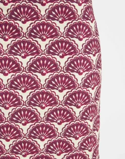 La DoubleJ Gonne<Pencil SkirtFans Purple in Shot Cotton