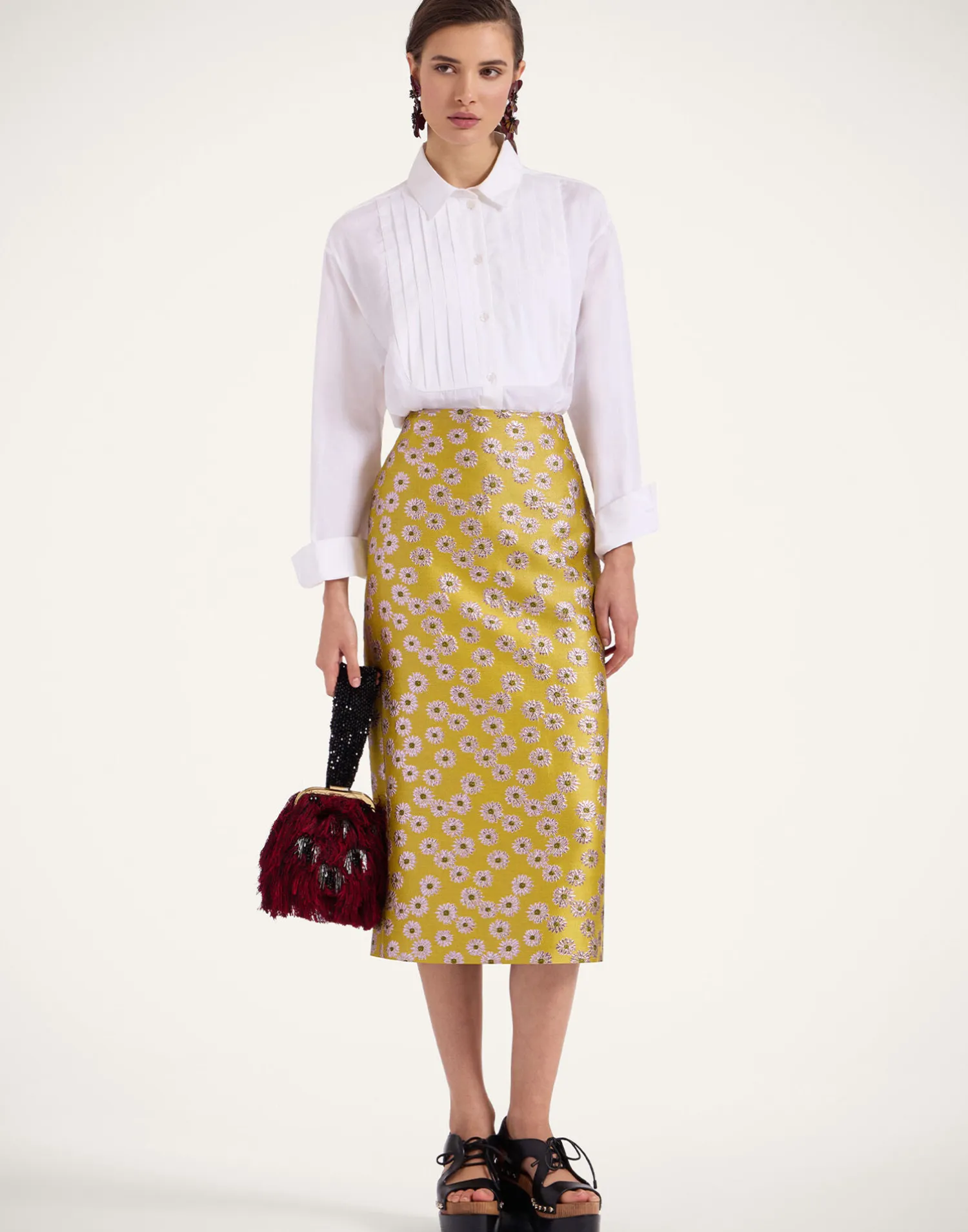 La DoubleJ Gonne<Pencil SkirtMargarita in Jacquard